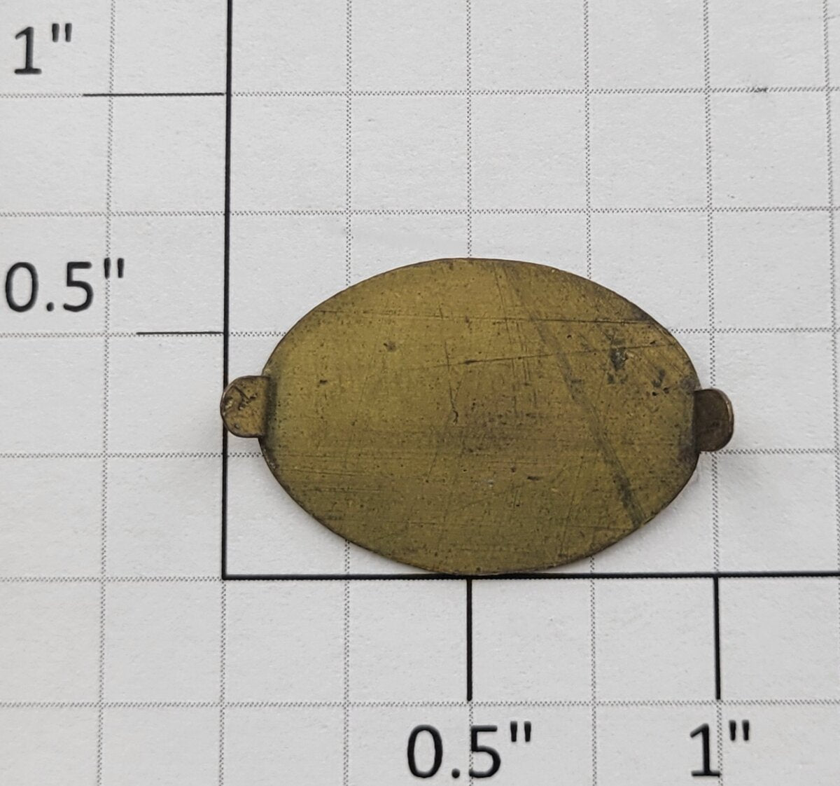 Lionel 212-8 Brass Oval Lionel Lines with Black Lettering Nameplate