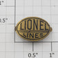 Lionel 212-8 Brass Oval Lionel Lines with Black Lettering Nameplate