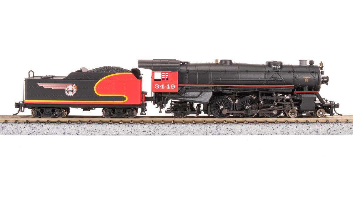 Broadway Limited 7982 N ATSF Heavy Pacific 4-6-2 Steam Loco with Sound/DCC #3449