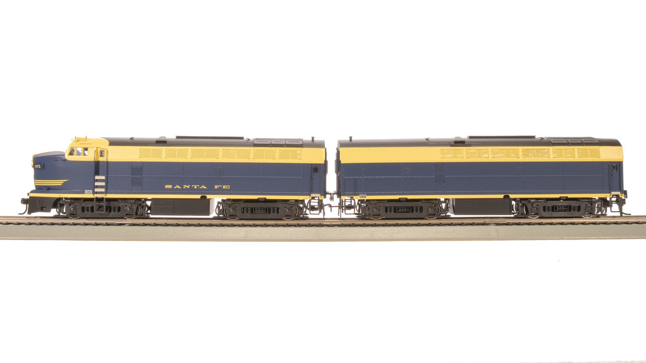 Broadway Limited 7698 HO ATSF RF-16 Sharknose A/B Diesel Locomotive #470L/470A