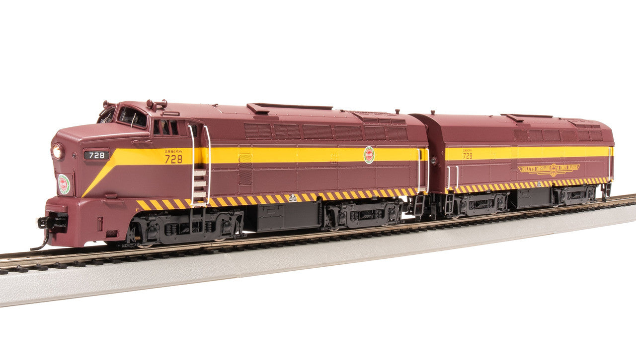 Broadway Limited 7704 HO DMIR RF-16 Sharknose A/B Diesel Locomotive #728/729