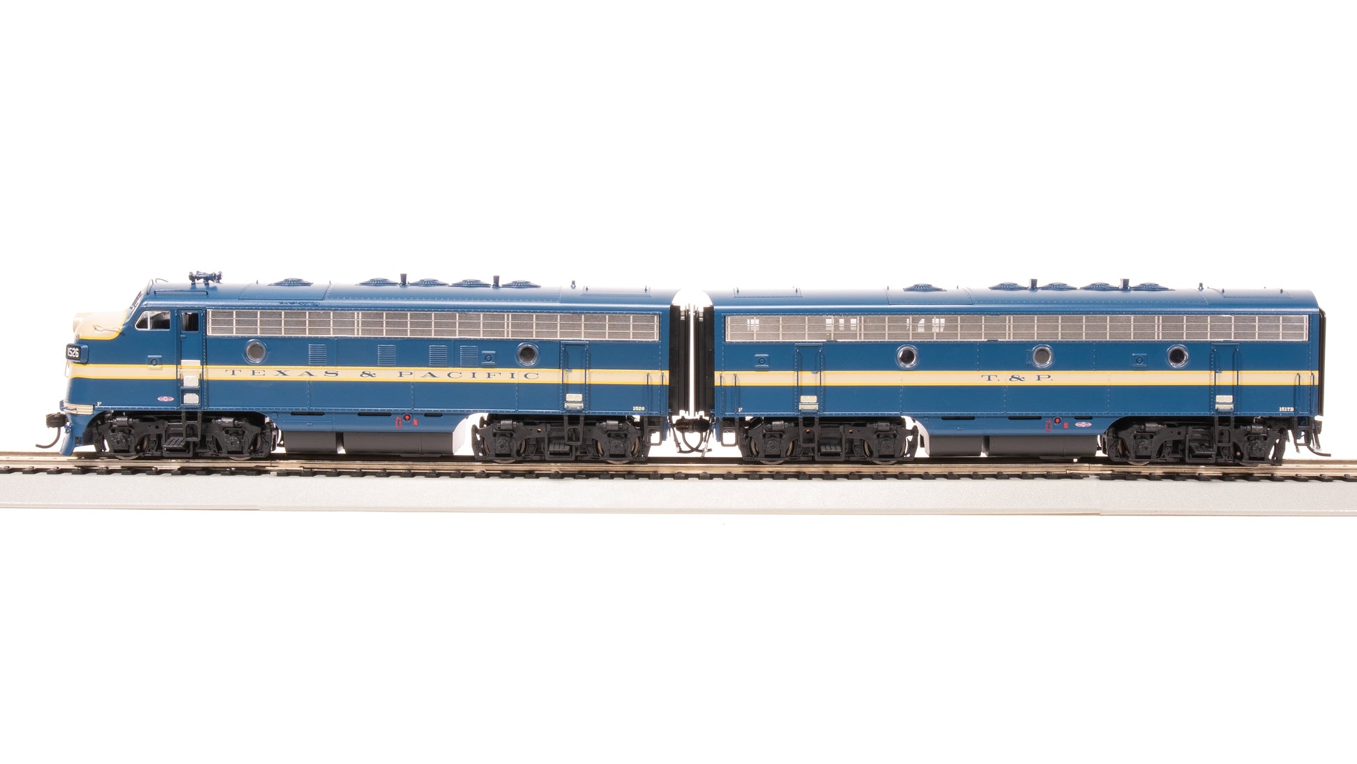 Broadway Limited 8197 HO T&P EMD F7 A/B Diesel Locomotive P4 Sound/DC/DCC #1526