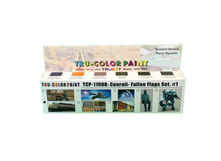 Tru-Color TCP-11008 Conrail Fallen Flags Paint - 1 oz. Bottle (Set of 6)