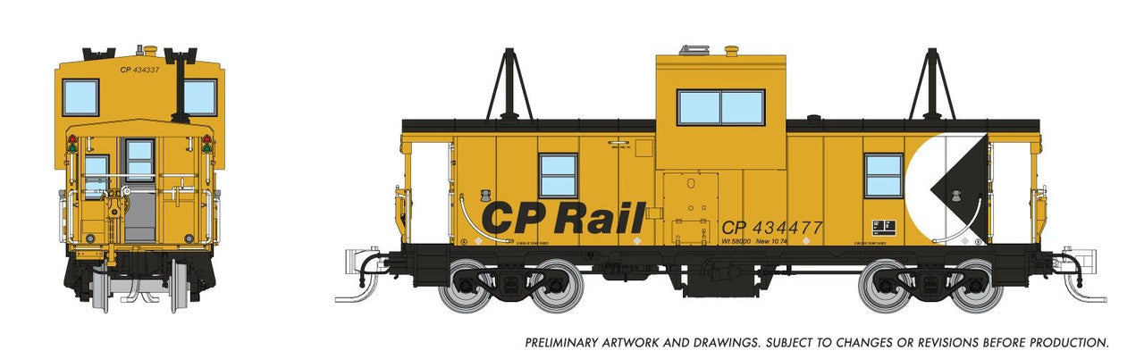 Rapido Trains 510001 N Canadian Pacific Wide Vision Caboose #434337