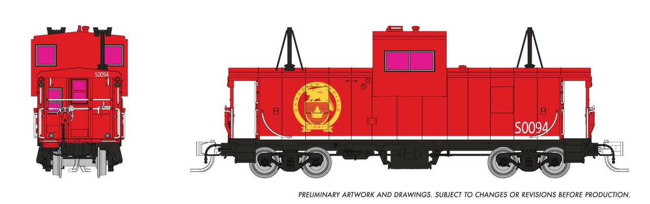 Rapido Trains 510009 N CP/SOO - Beaver Shield Wide Vision Caboose #94