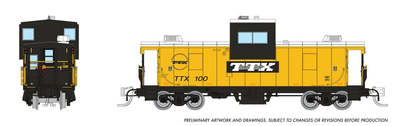 Rapido Trains 510043 N TTX Wide Vision Caboose #100