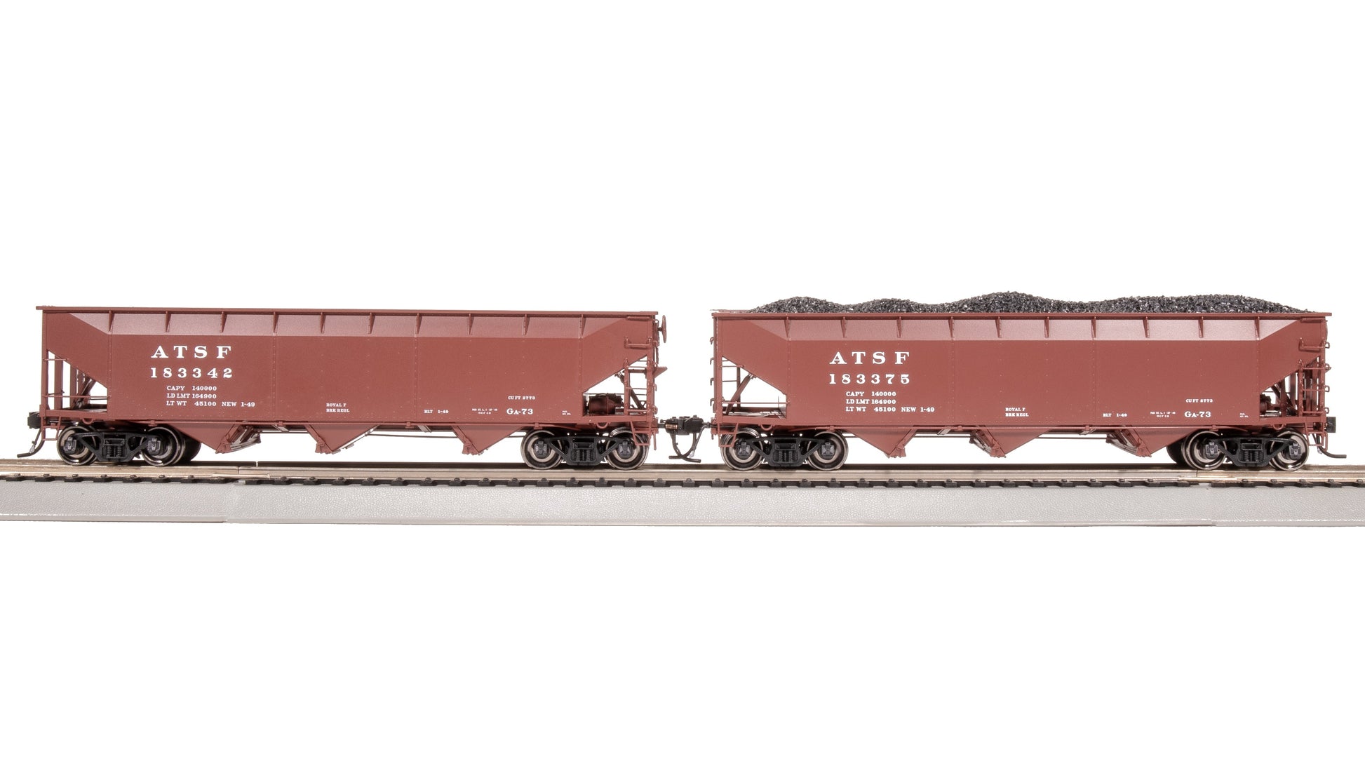 Broadway Limited 8100 HO ATSF AAR 70-Ton 3-Bay Hopper (Pack of 4)