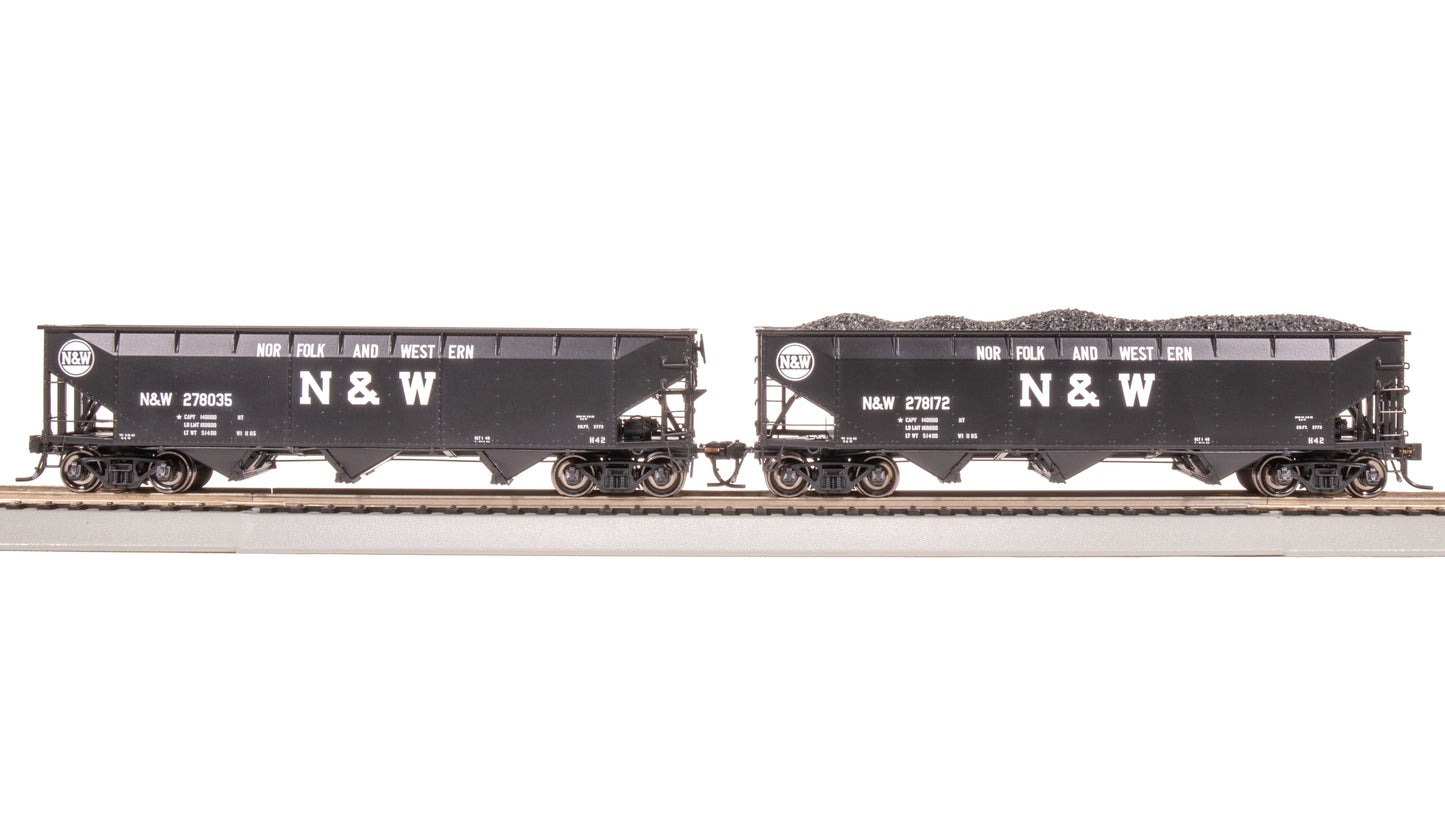 Broadway Limited 8115 HO Norfolk & Western AAR 70-Ton 3-Bay Hopper (Pack of 4)