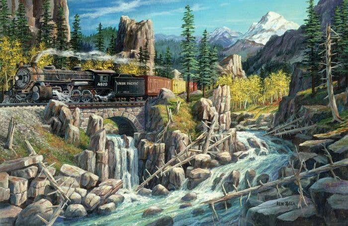 Train Enthusiast Vendors 37781 19 x 30
