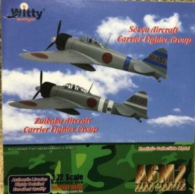 Witty Wings WTW-72-012-012 1:72 A6M2 Zero Fighter Military Aircraft