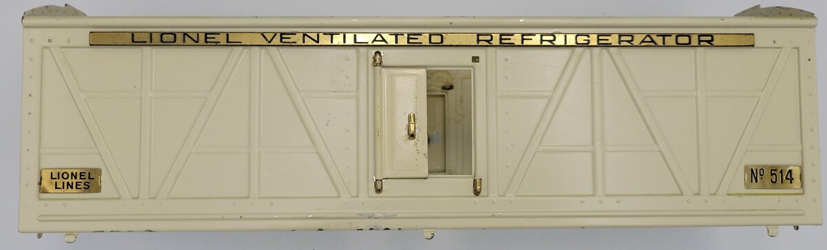Lionel 514-3 Vintage Standard Gauge Tinplate Ivory Refrigeration Car Shell