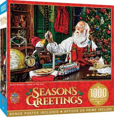 Train Enthusiast Vendors 722444 Santa's Workshop 1000 Piece Jigsaw Puzzle