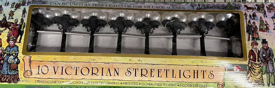 Santa's Best UL1584 Victorian Streetlights (Set of 10) LN/Box