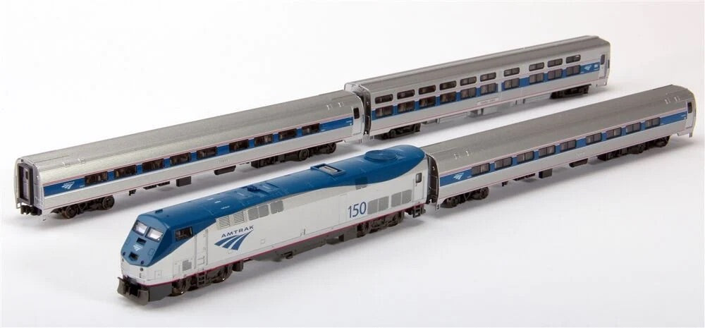 Kato 106-6285-S N Amfleet Viewliner Intercity Exp Ph. VI GE P42 Set w/DCC+Sound