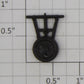Lionel 3419-44 Black Plastic Wing Wheel