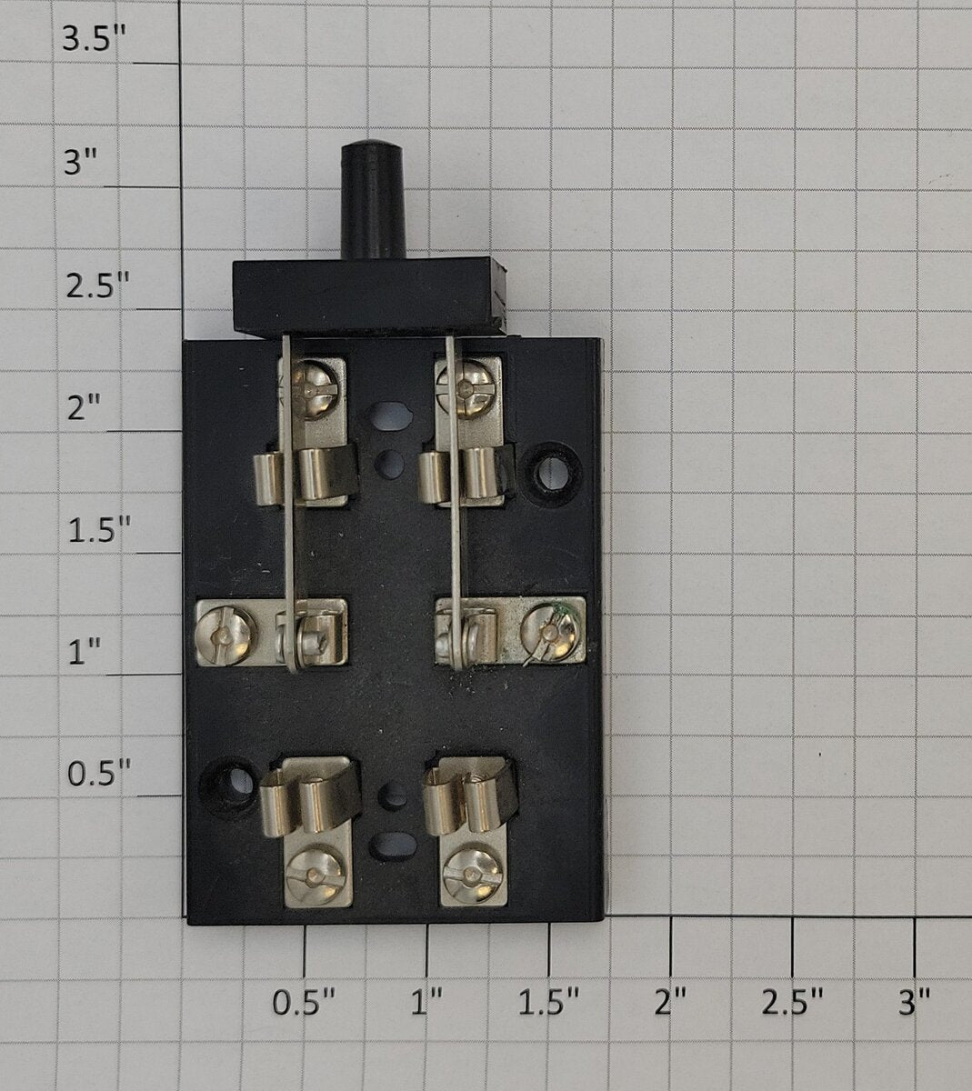 Radio Shack 275-1537 Knife Switch DPDT Contacts Rated 0.5A @ 200VDC