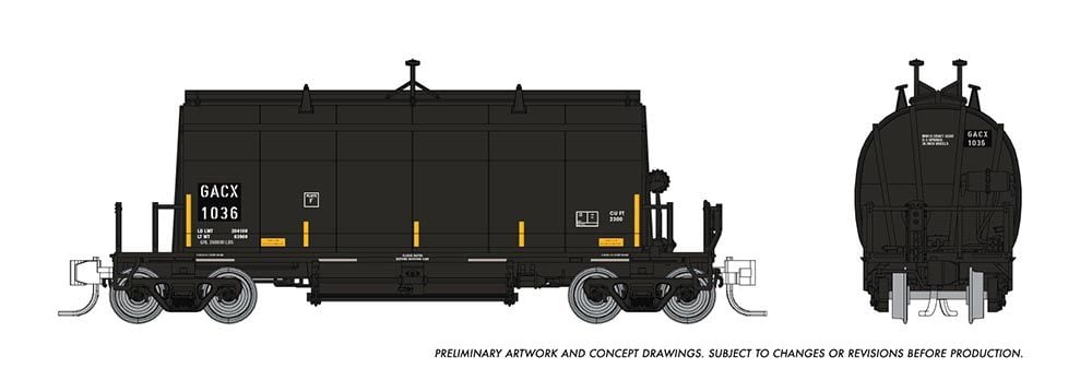 Rapido Trains 543010A N GACX Long Barrel Ore Hopper Single Car