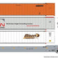 Rapido Trains 401055A HO AOK 53' Husky-Stack Well Car + Containers Single Car