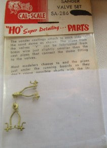Cal Scale SA-286 HO Sander Valve Brass Set
