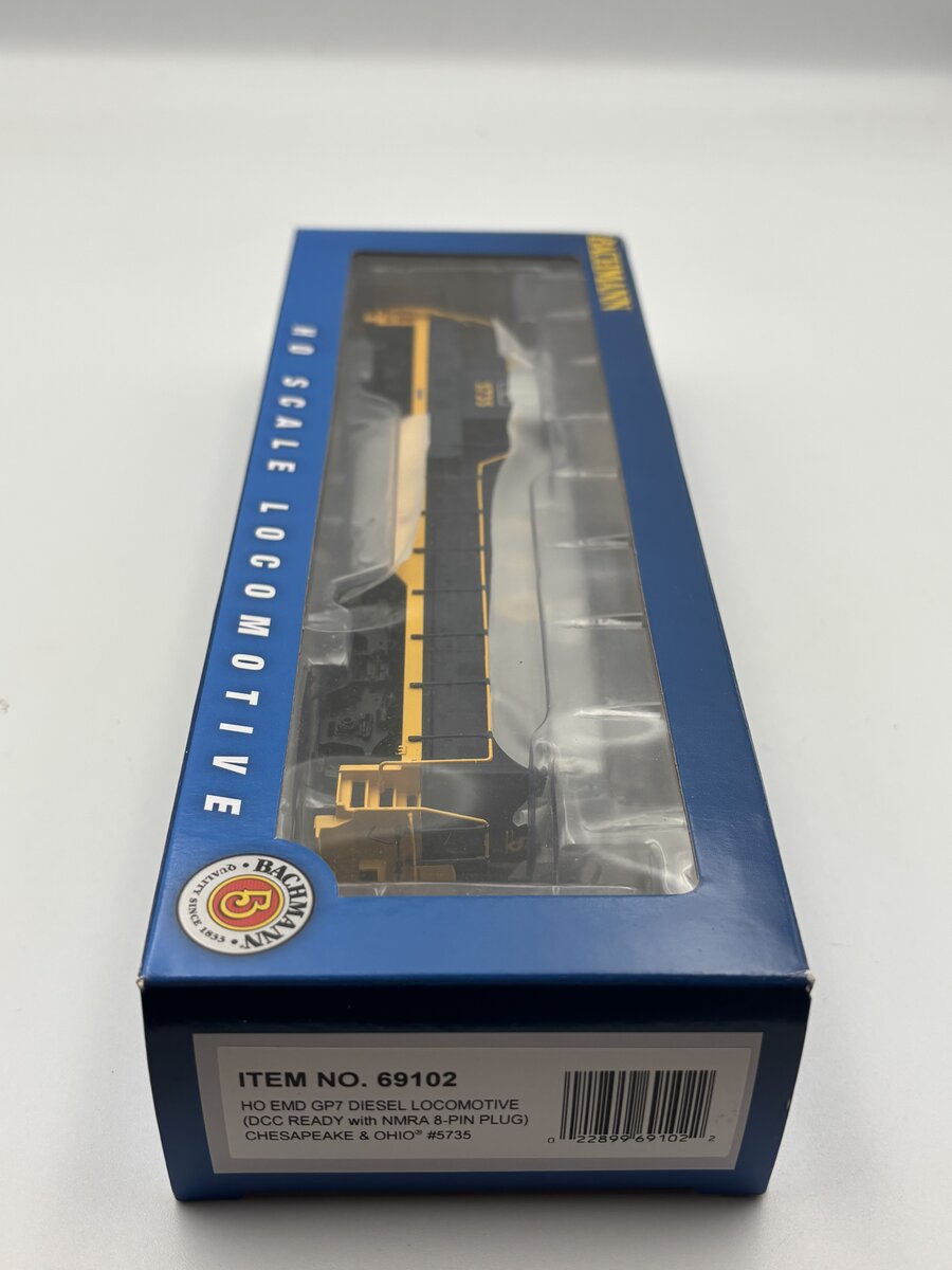 Bachmann 69102 HO Chesapeake & Ohio EMD GP7 Diesel Locomotive #5735
