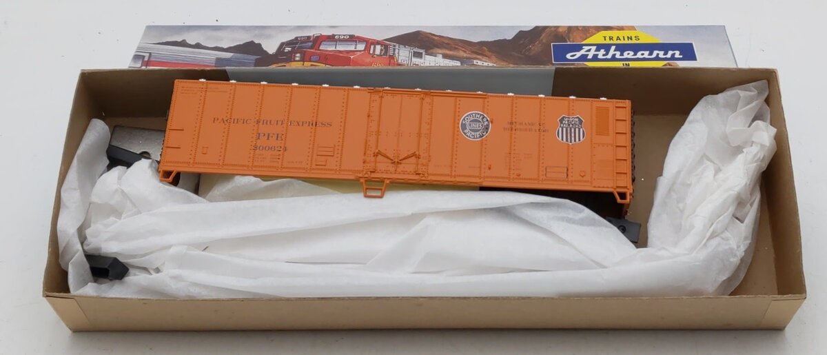 Athearn 2911D HO Pacific Fruit Express 50' Mechanical Reefer # 300624 Kit