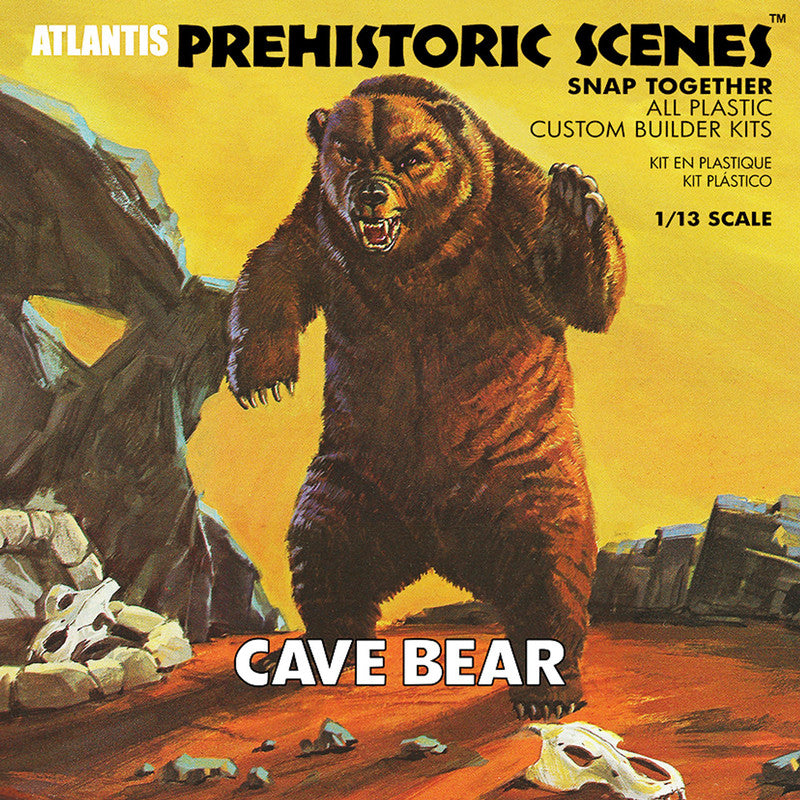 Atlantis Models 738 1:13 Prehistoric Scenes: Cave Bear Plastic Model Kit