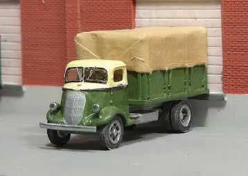 Sylvan Models V-369 HO Unpainted 1937 Studebaker Stake Truck Resin Kit