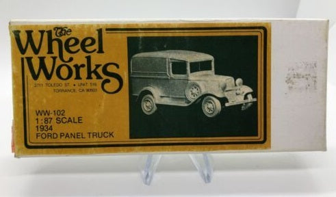 Wheel Works WW-102 HO Scale 1934 Ford Panel Truck Model Kit