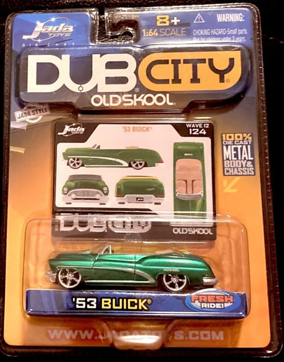 Jada Toys 12002 1:64 53 Metallic Green Dub City Oldskool 1953 Buick