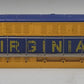 Lionel 2322-2 Postwar Blue and Yellow Virginian FM with Horns and Decals