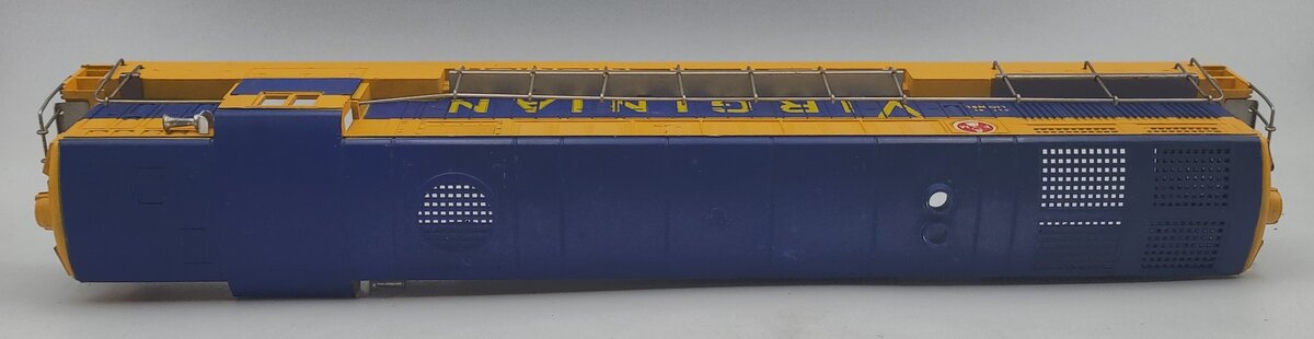 Lionel 2322-2 Postwar Blue and Yellow Virginian FM with Horns and Decals