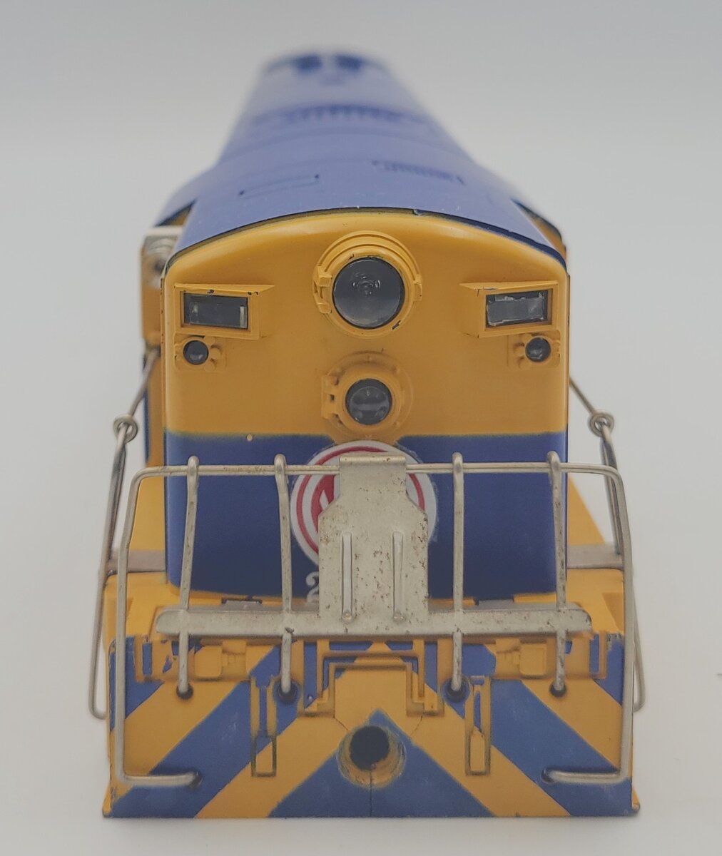 Lionel 2322-2 Postwar Blue and Yellow Virginian FM with Horns and Decals