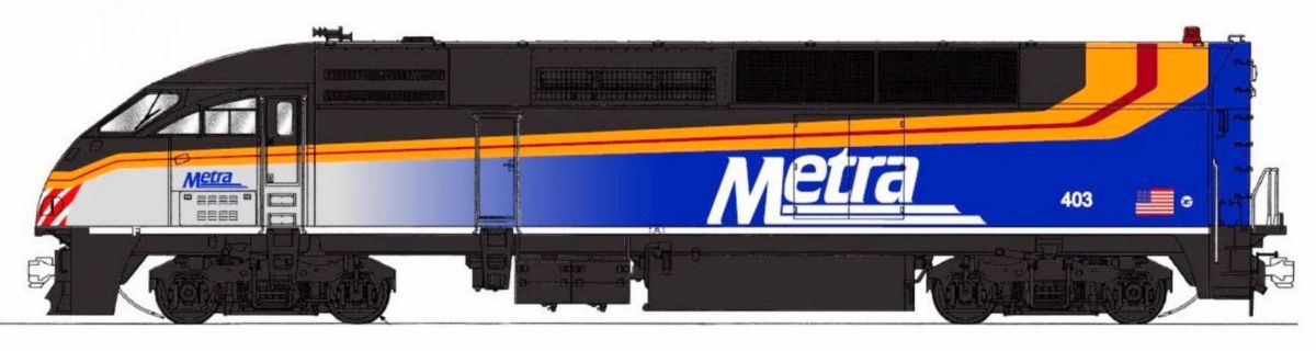 Kato 176-6123 N MP36PH Chicago Metra Diesel Locomotive #403