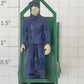 Lionel 356-34 O Gauge Dark Green Baggage Cart Truck with Figure and Pads