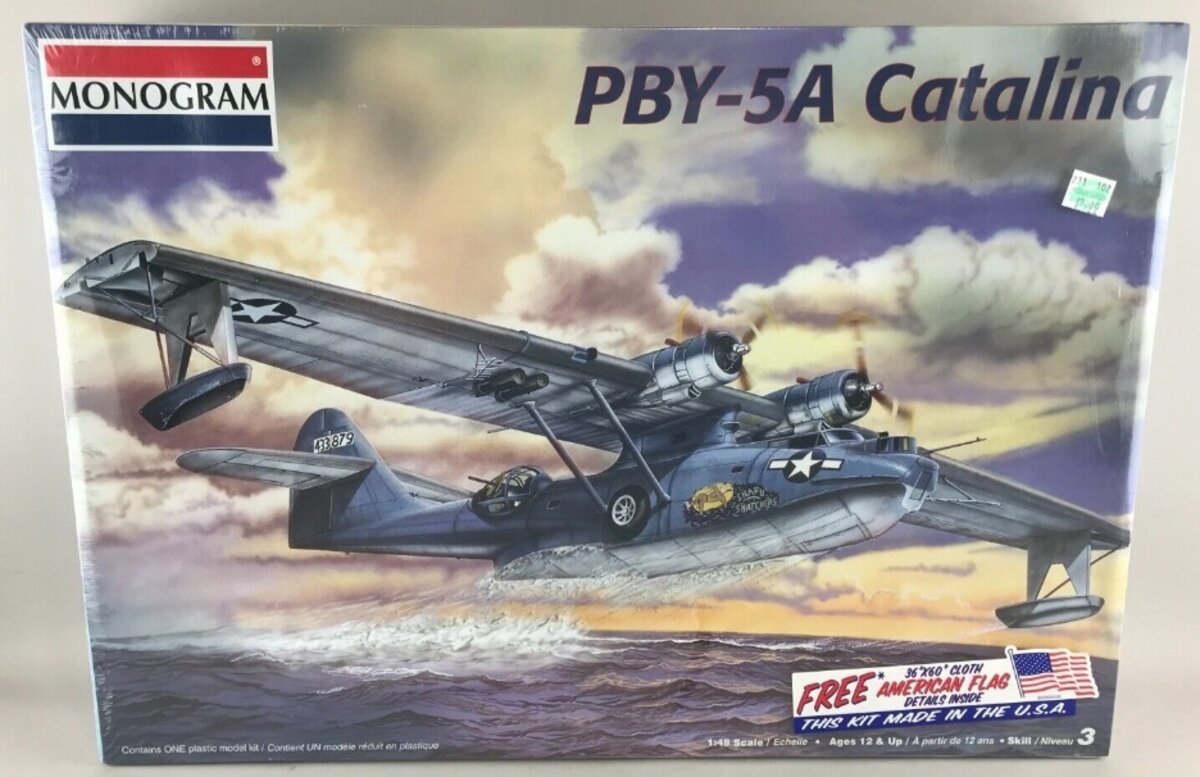 Monogram 85-5613 1:48 PBY-5A Catalina Military Aircraft Plane Model Kit