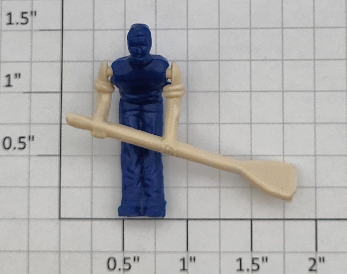 Lionel 352-6 O Gauge Blue Iceman Figure with Painted Face and Tan Arms