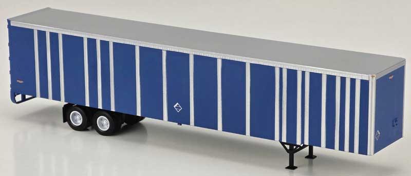 Bowser 43429 HO Undecorated Blue Executive Line 53' Platewall Highway Trailer