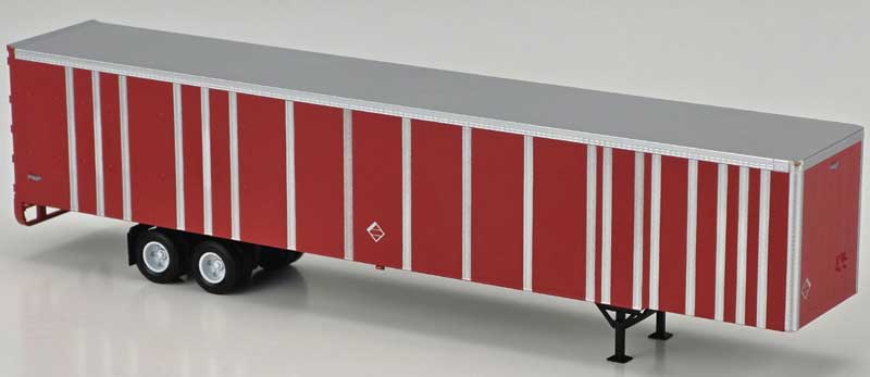 Bowser 43431 HO Undecorated Red Executive Line 53' Platewall Highway Trailer