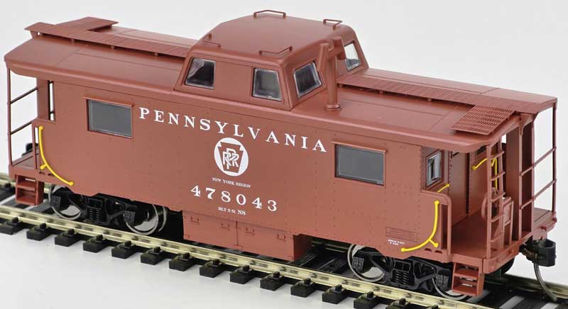 Bowser 43423 HO PRR PRR N8 Steel Caboose #478072 Rpkd 5-51