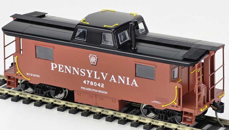 Bowser 43421 HO PRR PRR N8 Steel Caboose #478074 Rpkd 10-59