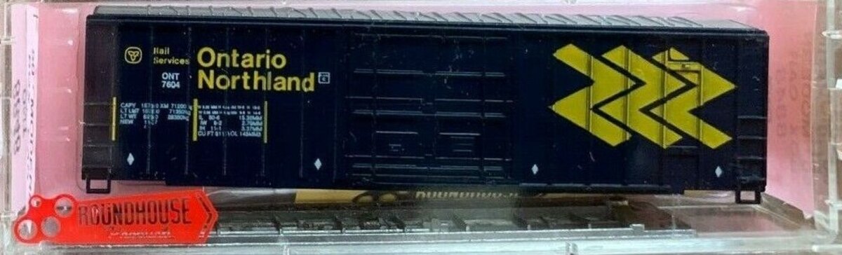 Roundhouse 8848 N Scale Ontario Northland 50' Modern Box Car