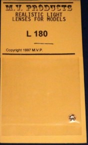 MV Products L180 HO Scale Realistic Light Lenses for Models Drill #15 (1 Clear)