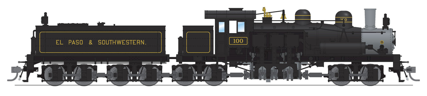 Broadway Limited 7826 HO EPSW Class D 4-truck Shay Steam Loco Sound/DC/DCC #100