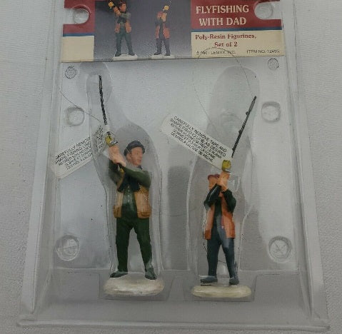 Lemax 12495 Fly Fishing With Dad Carole Town Collection (Set of 2)