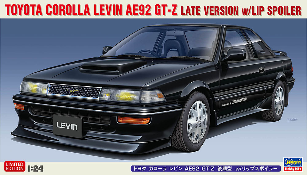 Hasegawa 20655 1:24 Toyota Corolla Leven AE92 GT-Z Car Plastic Model Kit