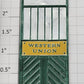Noma 450-4 "Western Union" Green Door with Adhesive on Back