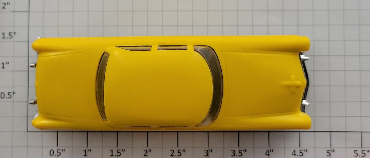 Lionel 6414-25 Yellow Repro Automobile with Chrome Bumpers