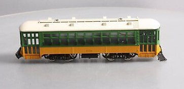 Western Hobbycraft O Gauge Yellow And Green 3-Rail Trolley Car #1543