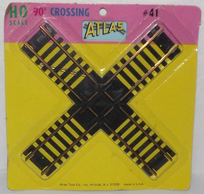Atlas 41 HO Scale 90 Degree Crossing Single Piece