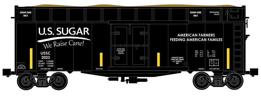 RMT 86499-20 O U.S. Sugar Company Woodchip Car